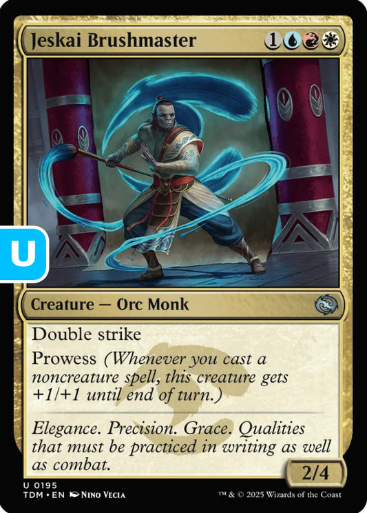 Jeskai Brushmaster TDM Creature Orc Monk NM
