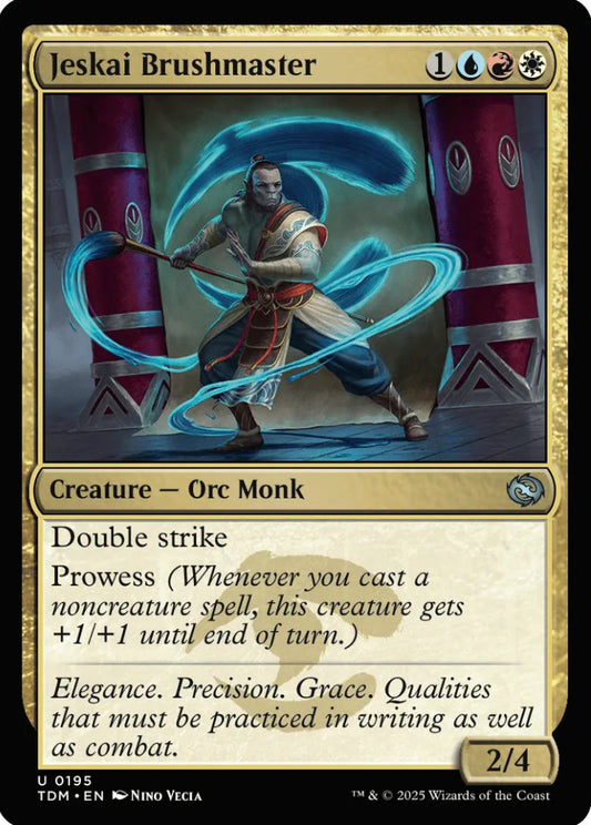 Jeskai Brushmaster TDM Creature Orc Monk NM