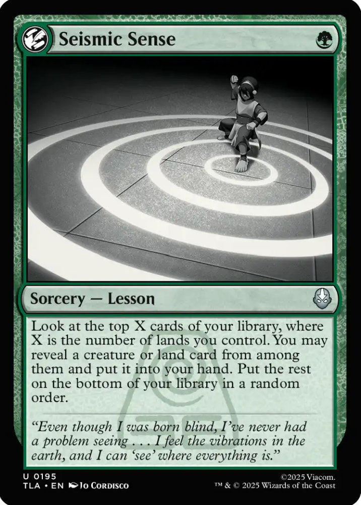Seismic Sense TLA Sorcery Lesson NM