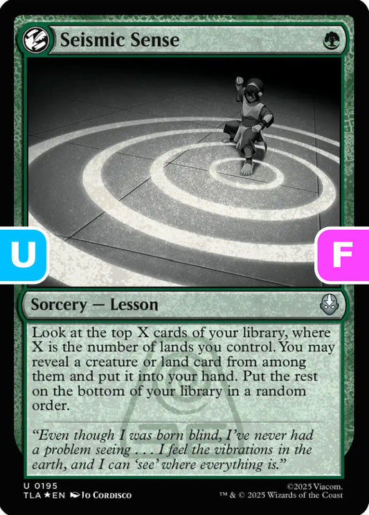 Seismic Sense TLA Sorcery Lesson *Foil* NM
