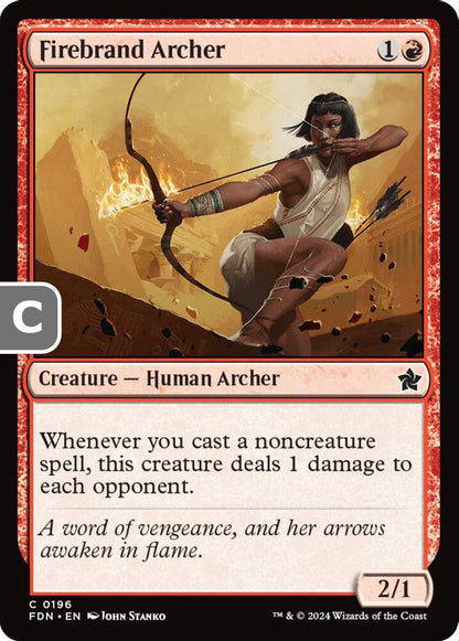 Firebrand Archer FDN Creature Human Archer NM