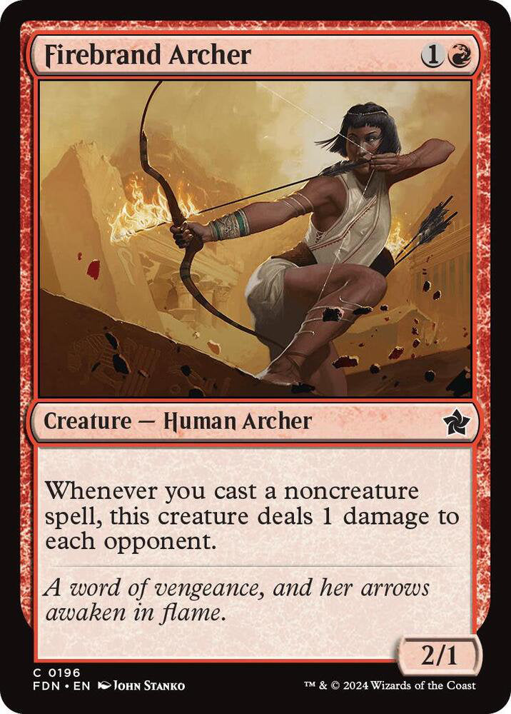 Firebrand Archer FDN Creature Human Archer NM