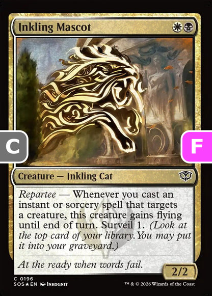 Inkling Mascot SOS Creature Inkling Cat *Foil* NM