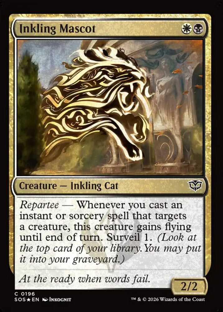 Inkling Mascot SOS Creature Inkling Cat *Foil* NM