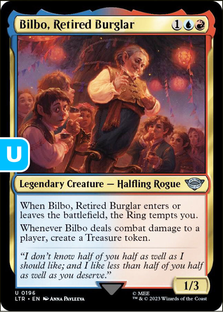 Bilbo, Retired Burglar LTR Legendary Creature Halfling Rogue NM