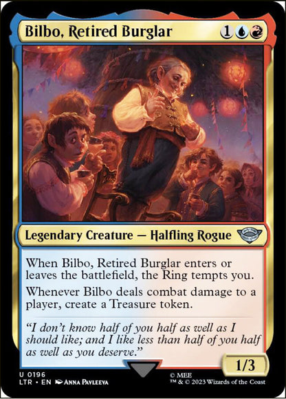 Bilbo, Retired Burglar LTR Legendary Creature Halfling Rogue NM