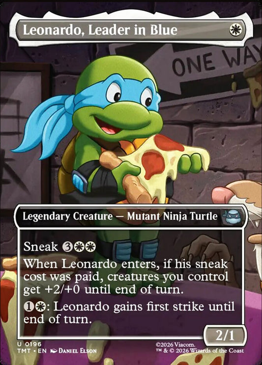 Leonardo, Leader in Blue TMT Legendary Creature Mutant Ninja Turtle NM