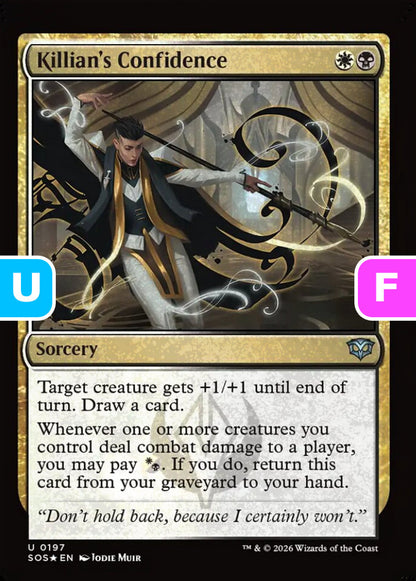 Killian's Confidence SOS Sorcery  *Foil* NM