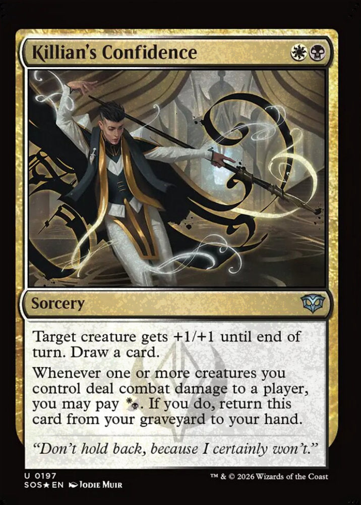 Killian's Confidence SOS Sorcery  *Foil* NM