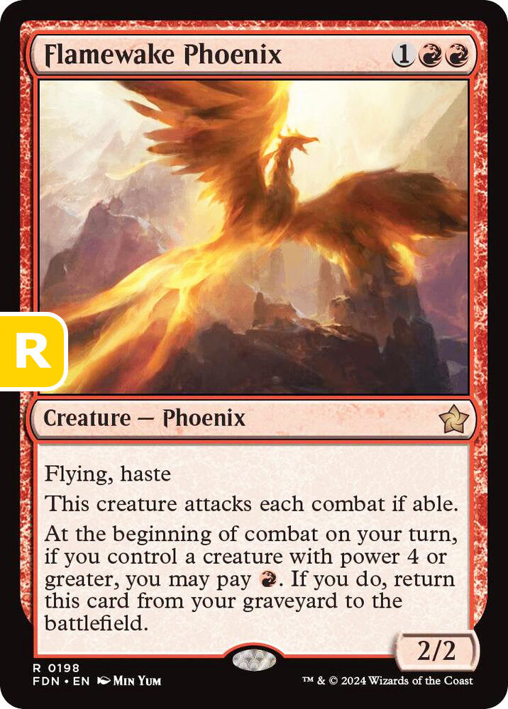 Flamewake Phoenix FDN Creature Phoenix NM