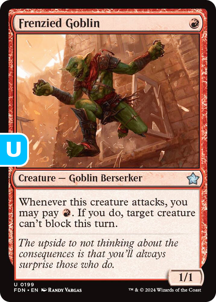 Frenzied Goblin FDN Creature Goblin Berserker NM