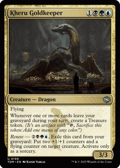 Kheru Goldkeeper TDM Creature Dragon NM