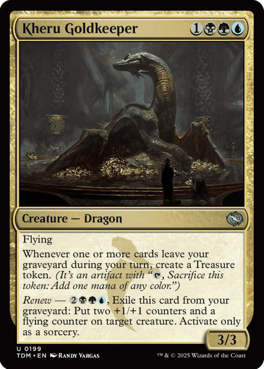 Kheru Goldkeeper TDM Creature Dragon NM