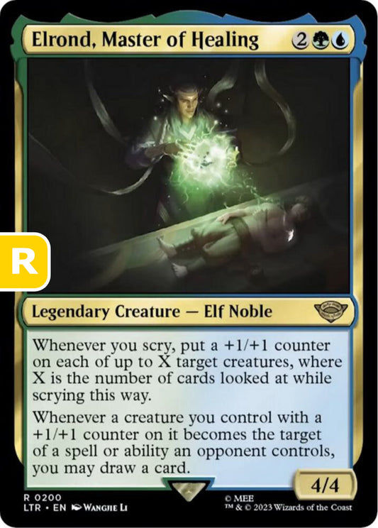 Elrond, Master of Healing LTR Legendary Creature Elf Noble NM
