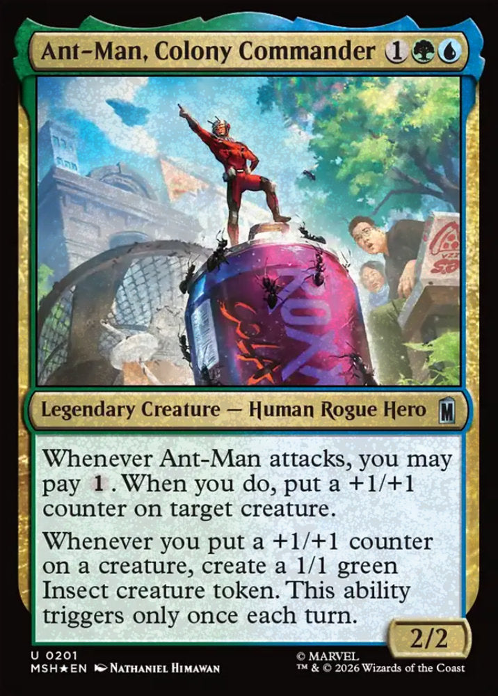 Ant-Man, Colony Commander MSH Legendary Creature Human Rogue Hero *Foil* NM