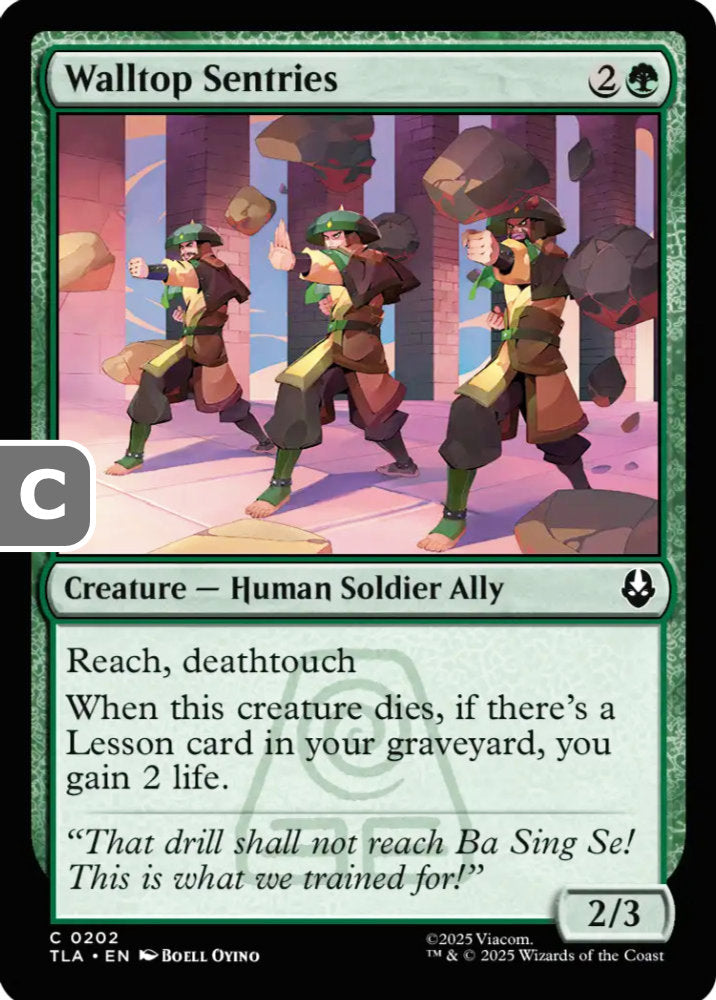 Walltop Sentries TLA Creature Human Soldier Ally NM