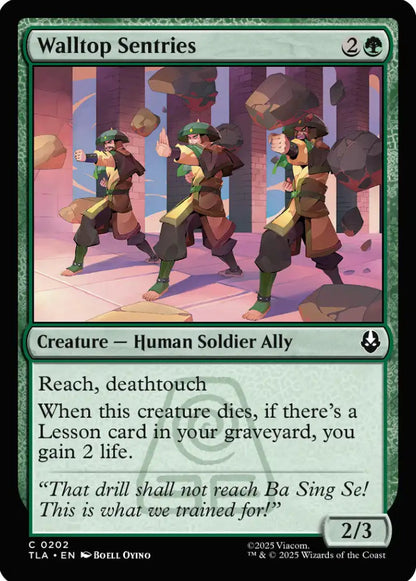 Walltop Sentries TLA Creature Human Soldier Ally NM