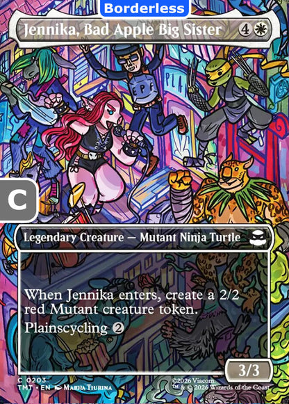Jennika, Bad Apple Big Sister TMT Legendary Creature Mutant Ninja Turtle NM