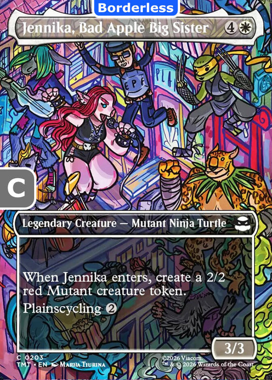 Jennika, Bad Apple Big Sister TMT Legendary Creature Mutant Ninja Turtle NM