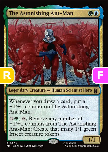 The Astonishing Ant-Man MSH Legendary Creature Human Scientist Hero *Foil* NM
