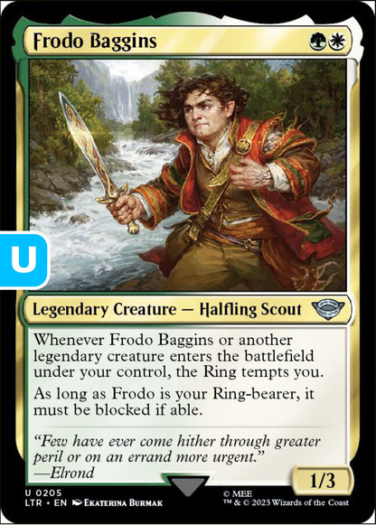 Frodo Baggins LTR Legendary Creature Halfling Scout NM
