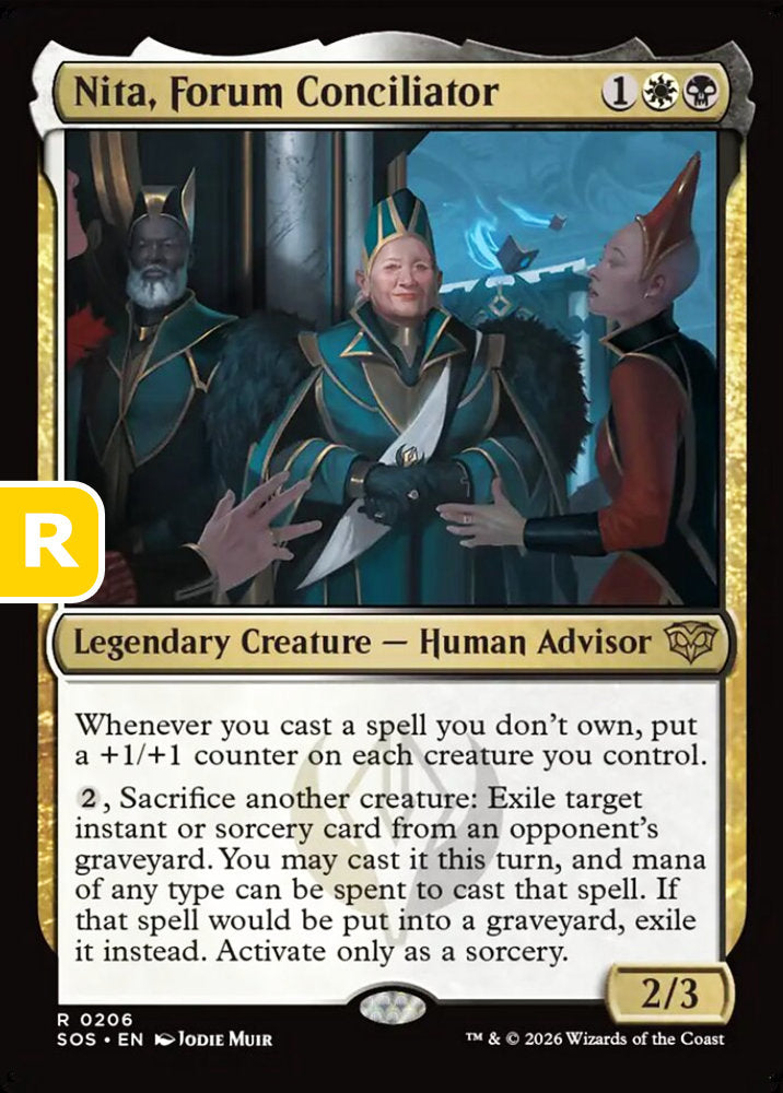 Nita, Forum Conciliator SOS Legendary Creature Human Advisor NM