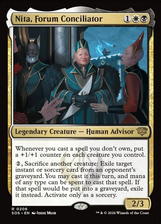 Nita, Forum Conciliator SOS Legendary Creature Human Advisor NM