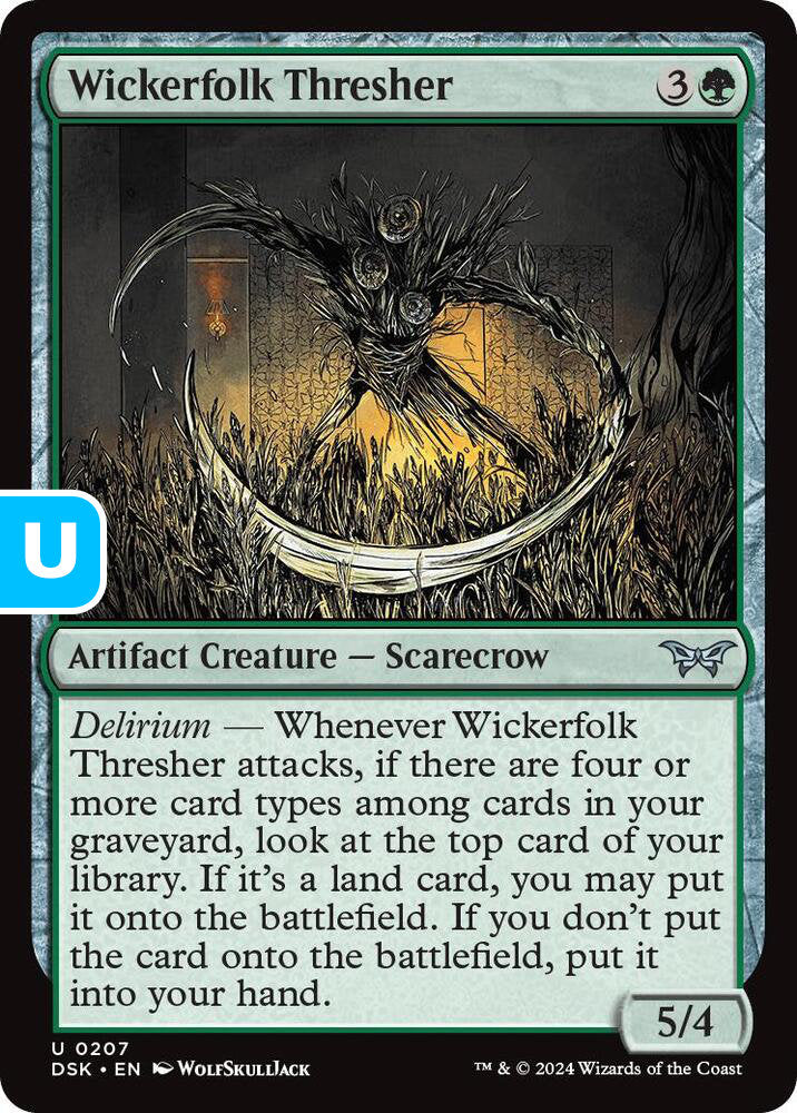 Wickerfolk Thresher DSK Artifact Creature Scarecrow NM
