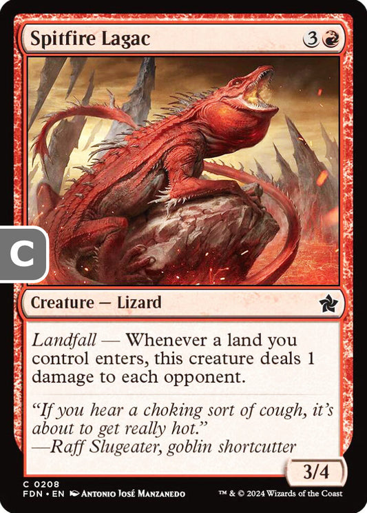 Spitfire Lagac FDN Creature Lizard NM
