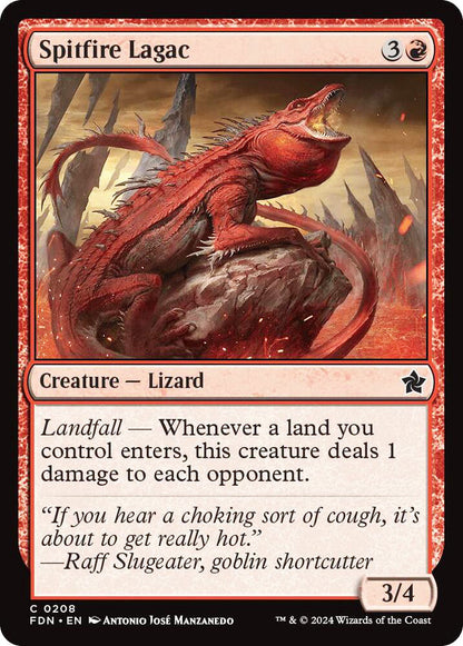 Spitfire Lagac FDN Creature Lizard NM