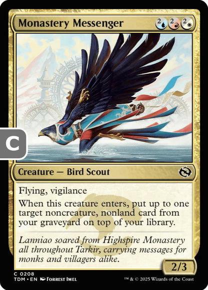 Monastery Messenger TDM Creature Bird Scout NM