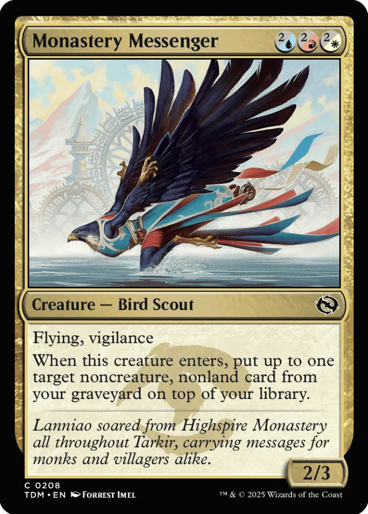 Monastery Messenger TDM Creature Bird Scout NM