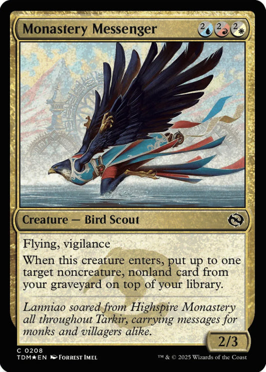 Monastery Messenger TDM Creature Bird Scout *Foil* NM