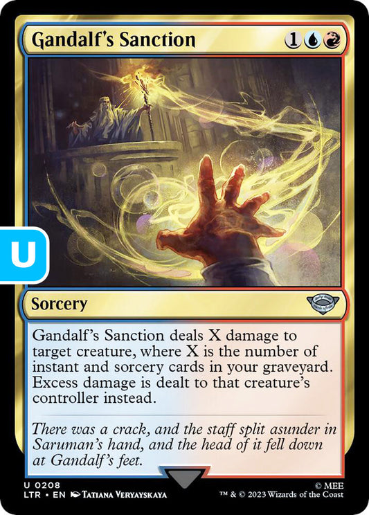Gandalf's Sanction LTR Sorcery  NM