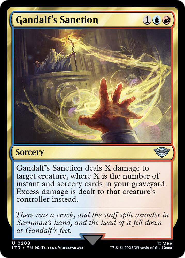 Gandalf's Sanction LTR Sorcery  NM