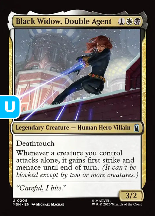 Black Widow, Double Agent MSH Legendary Creature Human Hero Villain NM