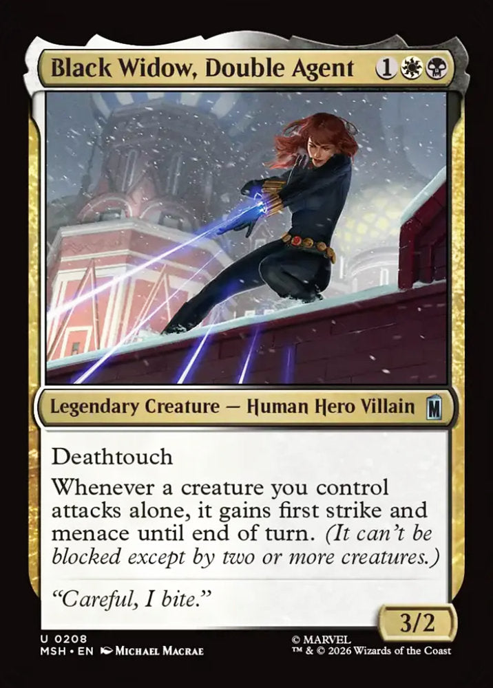Black Widow, Double Agent MSH Legendary Creature Human Hero Villain NM