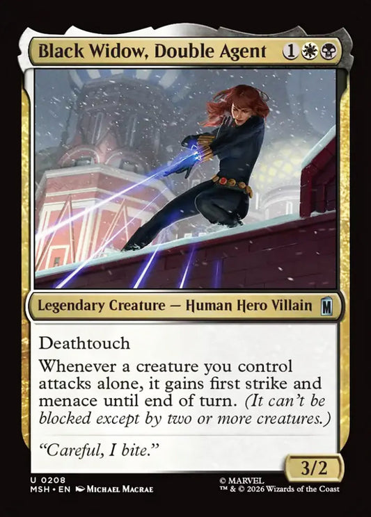 Black Widow, Double Agent MSH Legendary Creature Human Hero Villain NM