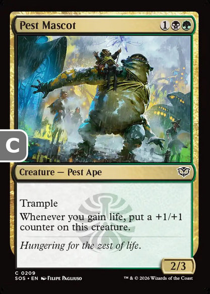 Pest Mascot SOS Creature Pest Ape NM