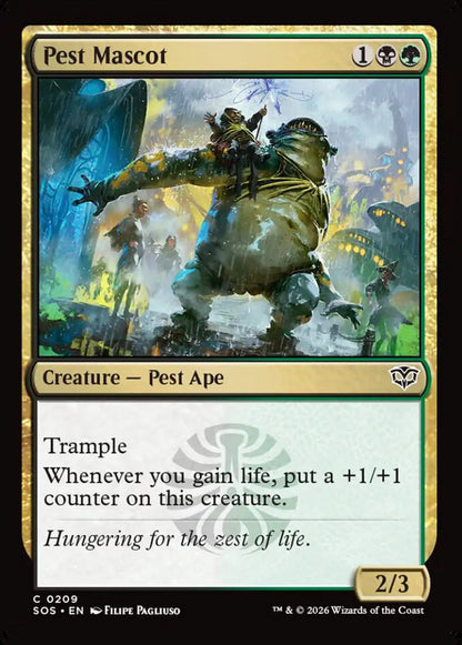 Pest Mascot SOS Creature Pest Ape NM