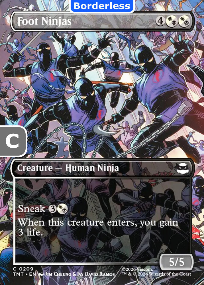 Foot Ninjas TMT Creature Human Ninja NM