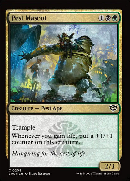 Pest Mascot SOS Creature Pest Ape *Foil* NM
