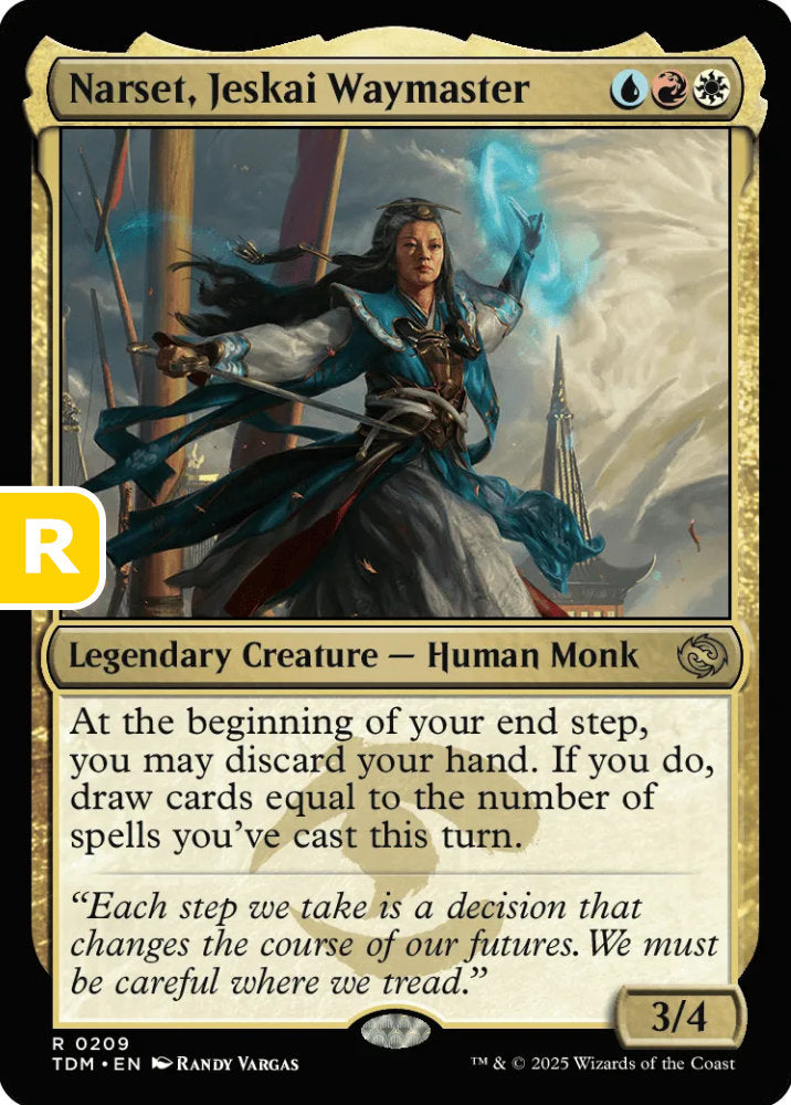 Narset Jeskai Waymaster TDM Legendary Creature Human Monk NM