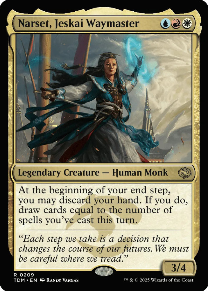 Narset Jeskai Waymaster TDM Legendary Creature Human Monk NM