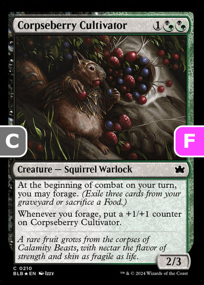 Corpseberry Cultivator BLB Creature Squirrel Warlock *Foil* NM
