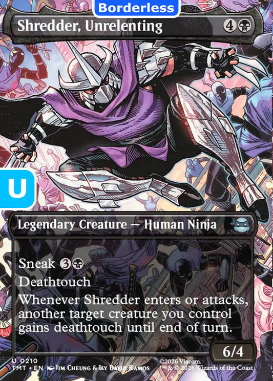 Shredder, Unrelenting TMT Legendary Creature Human Ninja NM