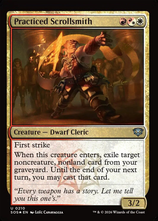 Practiced Scrollsmith SOS Creature Dwarf Cleric *Foil* NM