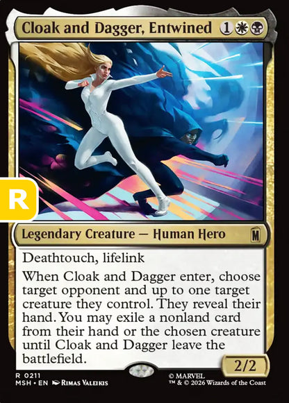 Cloak and Dagger, Entwined MSH Legendary Creature Human Hero NM