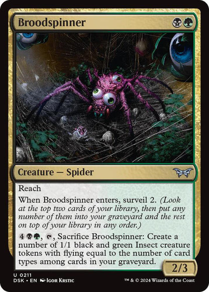 Broodspinner DSK Creature Spider NM
