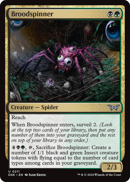 Broodspinner DSK Creature Spider NM